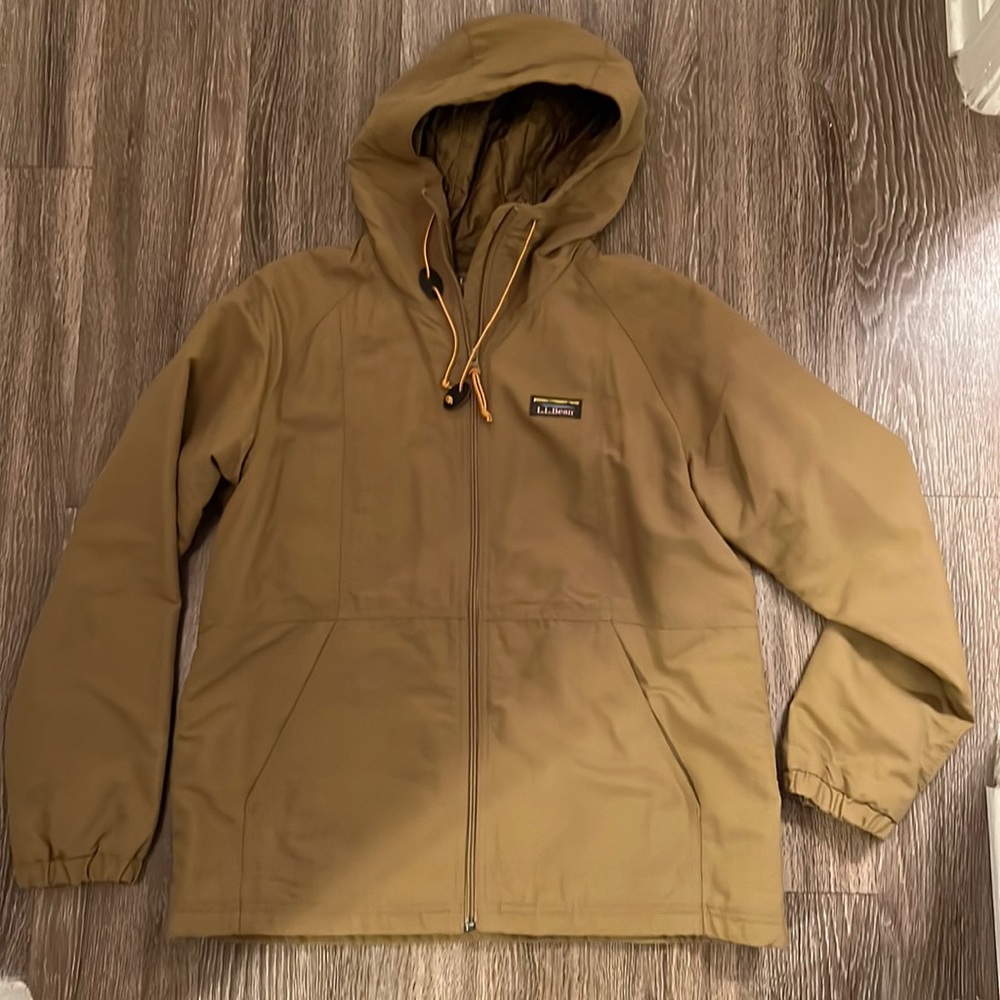 LL Bean size petite medium full zip jacket